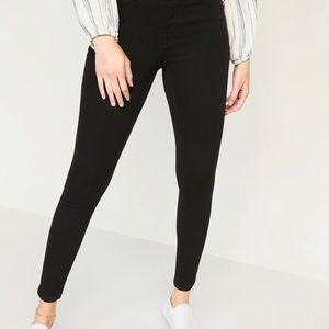 Old Navy High-Rise Rockstar Super Skinny Black Jeans